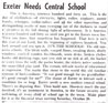 editorial urging Exeter residents to attend town meeting in favor of new central school